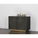 Hive 41 X 17.75 inch Black / Brass Sideboard, Small